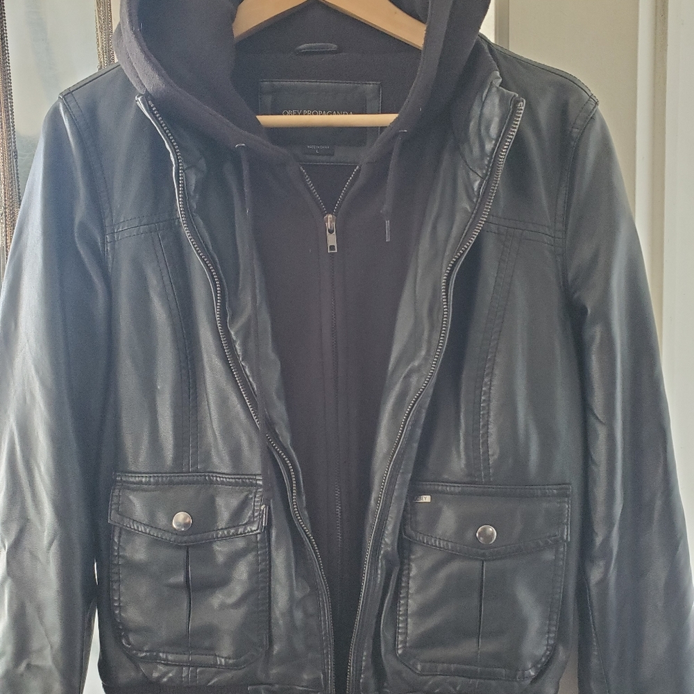 OBEY Rapture Vegan Leather Jacket
